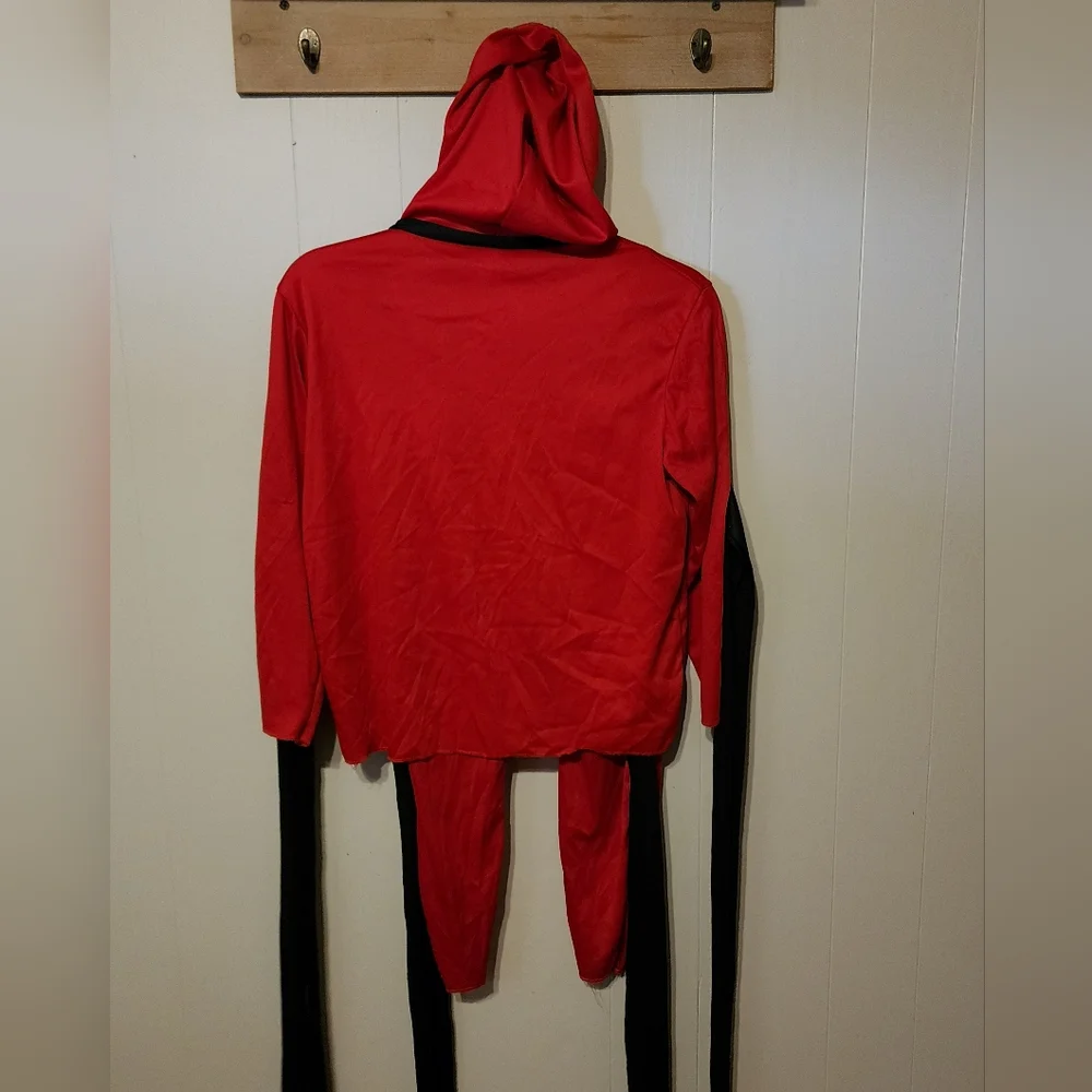 Youth Ninja Costume Halloween Medium Red Black Party‎ A881